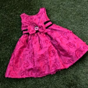Girls Sweet Heart Rose - Pink Dress